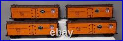 USA Trains R16506D G PFE SP & UP 40 ft. Refrigerator Cars Set #4 (4) LN/Box