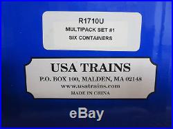 USA Trains R1710U Multipack Set #1 Six Containers USED G Scale