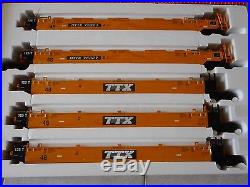 USA Trains R17150 TTX #75326 Intermodal 5 Unit Articulated Set (no containers)