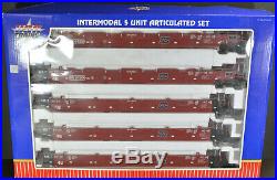 USA Trains R17151 64200 Burlington Northern 5 Unit Intermodal Set