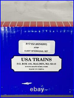 USA Trains R17152 Santa Fe ATSF Intermodal 5 Unit Set G-Scale