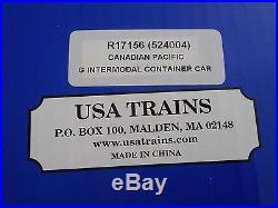 USA Trains R17156 C. P. Intermodal 5 Unit Articulated Set (no containers) G scale