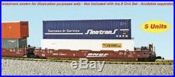 USA Trains R-17160 Intermodal 5 Unit Articulating Set BNSF Speed Lettering