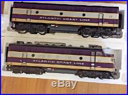 USA Trains R 22253 Atlantic Coastline F3 Diesel AB Unit Set A347 & 347B G Scale