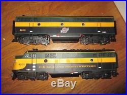 USA Trains R 22255 F3 A-B Diesel Set Chicago Northwestern CNW G Scale Free ship