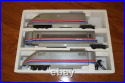 Upgraded LGB 91950 Amtrak Bullet Train Set G-Gauge with DCC & Rear Motor Works