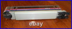 Upgraded LGB 91950 Amtrak Bullet Train Set G-Gauge with DCC & Rear Motor Works