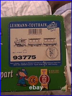 VINTAGE LEHMANN TOY TRAIN STEAM PASSENGER STARTER SET 93775 (No Locomotive) Mint