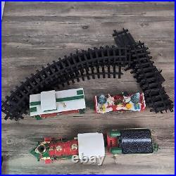 VTG New Bright 1986 North Pole Train & Tracks Set G Scale Battery Operated Music