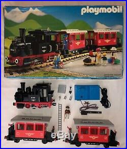 Vintage 1980s Playmobil Train Set 4002 No Tracks Original Box G Scale