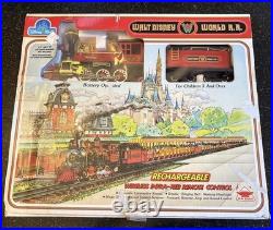 Vintage 1988 Walt Disney World R. R. Train Set Wireless-Rechargeable Original Box