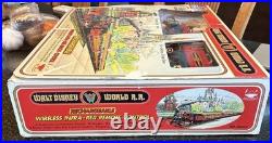 Vintage 1988 Walt Disney World R. R. Train Set Wireless-Rechargeable Original Box