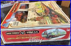 Vintage 1988 Walt Disney World R. R. Train Set Wireless-Rechargeable Original Box