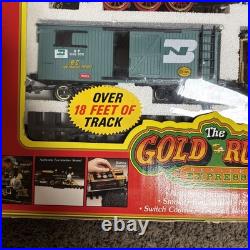 Vintage 1990 G-Scale New Bright No. 186 The Gold Rush Denver Express Train Set