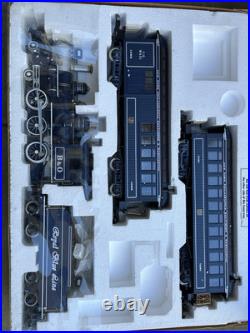 Vintage 1994 BACHMANN Big Haulers Royal Blue G Scale Train Set 90016 Box Smoke Vintage 1994 BACHMANN Big Haulers Royal Blue G Scale Train Set 90016 Box Smoke