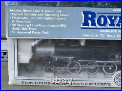 Vintage 1994 BACHMANN Big Haulers Royal Blue G Scale Train Set 90016 Box Smoke Vintage 1994 BACHMANN Big Haulers Royal Blue G Scale Train Set 90016 Box Smoke