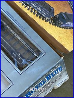Vintage 1994 BACHMANN Big Haulers Royal Blue G Scale Train Set 90016 Box Smoke Vintage 1994 BACHMANN Big Haulers Royal Blue G Scale Train Set 90016 Box Smoke