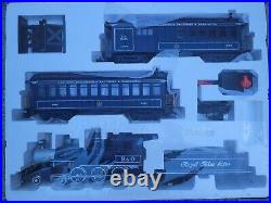 Vintage 1994 BACHMANN Big Haulers Royal Blue G Scale Train Set in Box