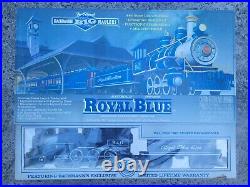 Vintage 1994 BACHMANN Big Haulers Royal Blue G Scale Train Set in Box