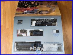 Vintage 1994 BACHMANN Big Haulers Royal Blue G Scale Train Set in Box