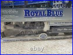 Vintage 1994 BACHMANN Big Haulers Royal Blue G Scale Train Set in Box