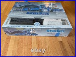 Vintage 1994 BACHMANN Big Haulers Royal Blue G Scale Train Set in Box