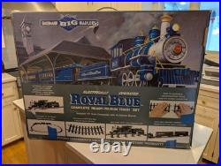 Vintage 1994 BACHMANN Big Haulers Royal Blue G Scale Train Set in Box