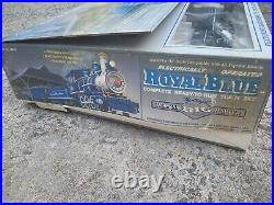 Vintage 1994 BACHMANN Big Haulers Royal Blue G Scale Train Set in Box