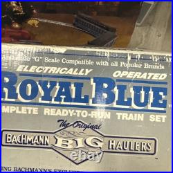 Vintage 1994 BACHMANN Big Haulers Royal Blue G Scale Train Set in Box Untested Vintage 1994 BACHMANN Big Haulers Royal Blue G Scale Train Set in Box Untested