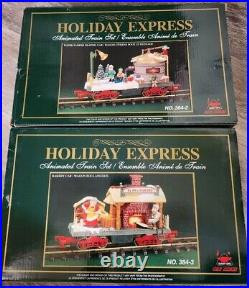 Vintage 1996 The Holiday Express Train Set (Lot of 2)