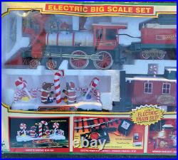 Vintage 1998 New Bright G Scale Santaland Electric Train Set In Box Complete 381