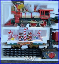 Vintage 1998 New Bright G Scale Santaland Electric Train Set In Box Complete 381