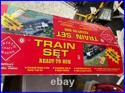 Vintage ARISTO CRAFT ATSF/SANTA FE Train Set, ready to run, 129, 3 trains