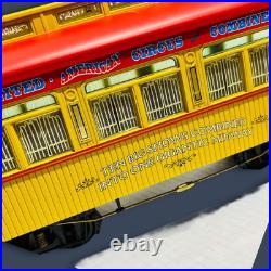 Vintage Aristo Craft G Scale United American Circus 16 Train Cars. Set of 2