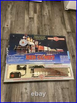 Vintage Bachmann Big Haulers Red Comet G Scale Electric Train Set In Box Euc