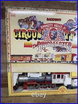 Vintage Bachmann Emmett Kelly Jr The Ringmaster Circus Train Set G Scale