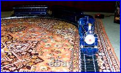 Vintage Bachmann G Scale B &O Royal Blue Line Train Set #90016 Tested Working