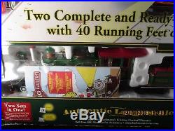 Vintage Bachmann Holiday Special Train and Trolley Set G-Scale Tested EC Two Set