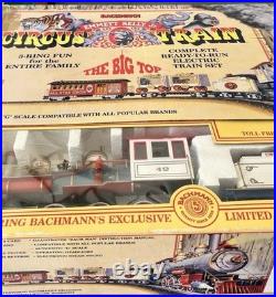 Vintage Bachmann's Big Hauler G Scale Train Set Emmett Kelly Jr Circus Bh12