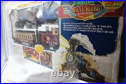 Vintage Electric Toy Train Railking by New Bright G Scale Set