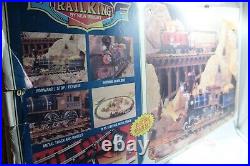 Vintage Electric Toy Train Railking by New Bright G Scale Set