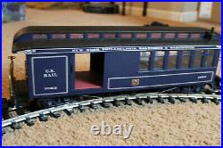 Vintage G-Scale Bachmann Big Hauler Royal Blue Train Set in Box with 4-6-0 Engine
