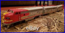Vintage G Scale LGB Sante Fe #329 & #442 Diesel Locomotive Train Set Lot 3