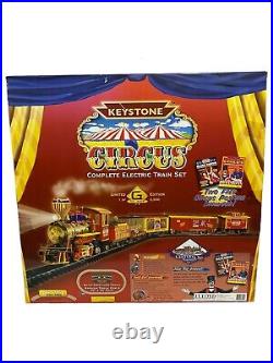 Vintage Keystone Circus Train Set Limited 1 of 2,500 G Scale Brand New In Box