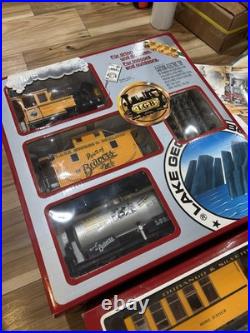 Vintage LGB 72412 Yellow Lake George Boulder Train Set G SCALE + Tracks & Cars