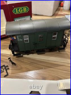 Vintage LGB 72412 Yellow Lake George Boulder Train Set G SCALE + Tracks & Cars