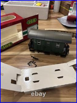 Vintage LGB 72412 Yellow Lake George Boulder Train Set G SCALE + Tracks & Cars