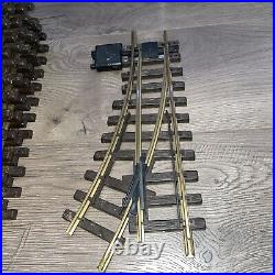 Vintage Lot Of lgb scale brass model railroad train tracks, electric Very Nice