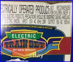 Vintage NEW BRIGHT Rail King G Scale Train Set W. A. R. R. #376 Untested