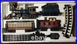Vintage NEW BRIGHT Rail King G Scale Train Set W. A. R. R. #376 Untested